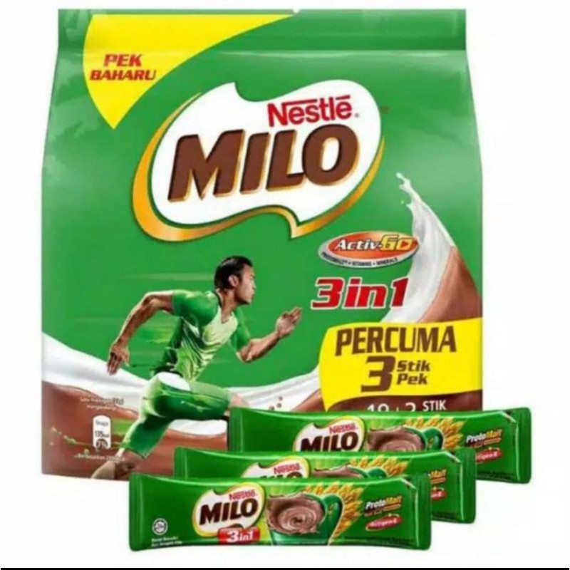 

Milo 3 in 1 Malaysia 18+3 stik