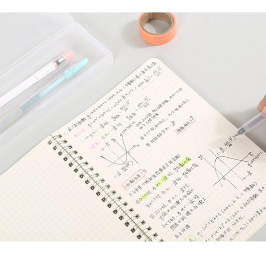 

Best Seller❂ Notebook Clear Cover Spiral A5 B5 GRID DOTTED BLANK / Kotak TITIK polos J41 ➯