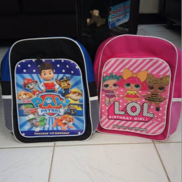 

Tas souvenir ulang tahun anak custom design