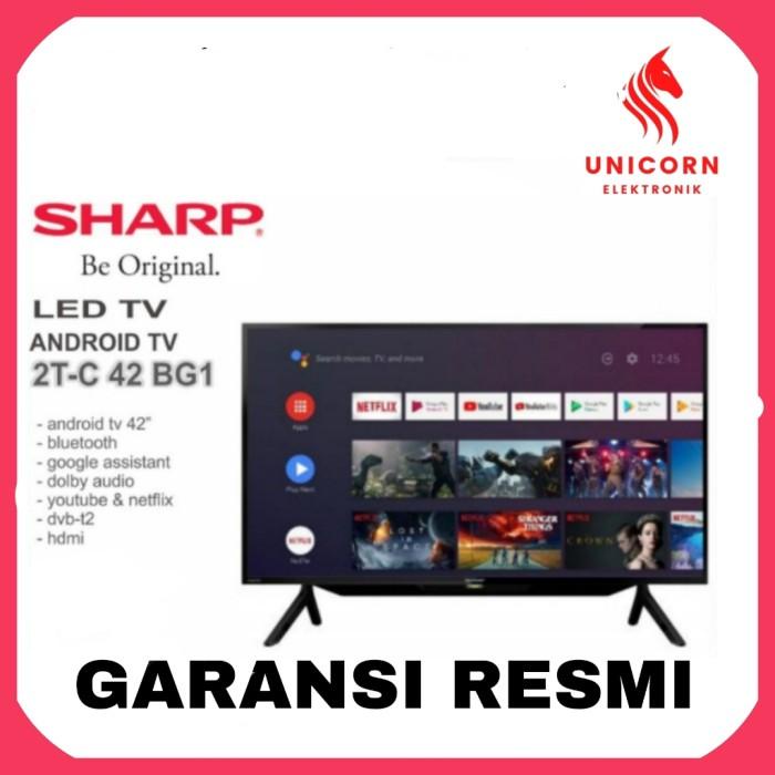 Promo Led Tv Sharp 42" Hdmi Android Tv 2T-C42Bg1I Android Tv Sharp 42"