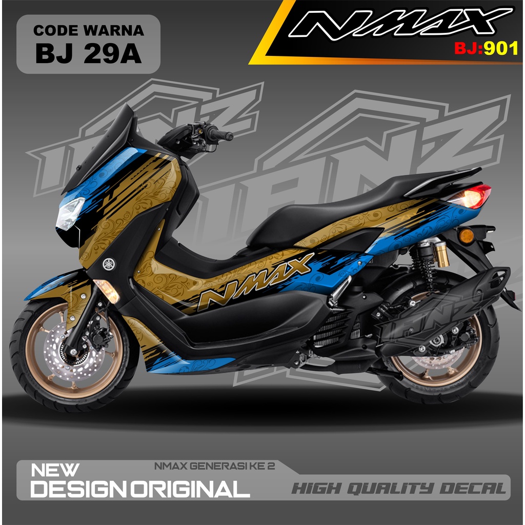 STICKER NEW NMAX FULL BLOK MOTOR / DECAL FULL BODY NMAX / DECAL STIKER FULL BODY NMAX / STIKER DECAL NMAX TERBARU