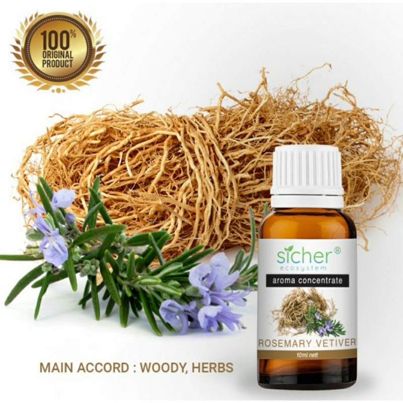 Aroma Terapi Berbahan Essential Oil - Rosemary Vetiver 10ml
