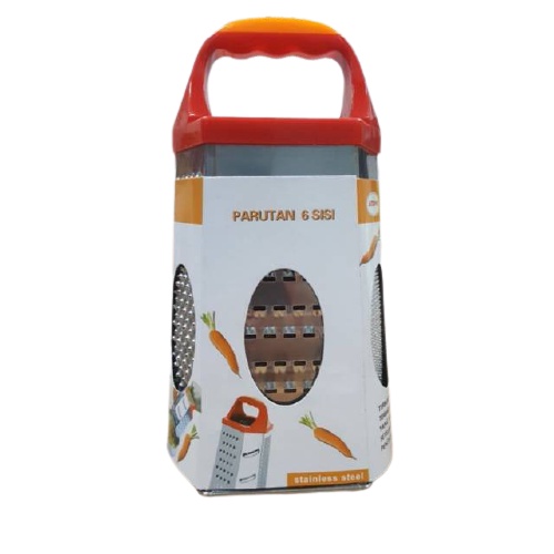 Parutan Serbagun Multifungsi Buah &amp; Sayur 6 Sisi Stainless Pastel Series - Parutan Wortel
