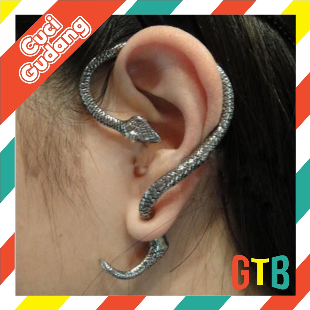 ❤️GTB❤️ A051 Anting 1 Pasang Anting Gantung Model Ular Gaya Retro untuk Wanita Import