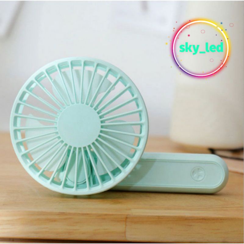 Handy mini fan / kipas lipat/ kipas angin portable / kipas tangan / kipas baterai