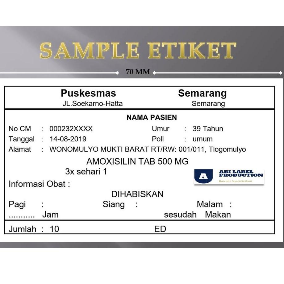 

(L-UBR »>) JASA Cetak Label Etiket Obat 70x40 - 70 x 40 Semarang||super keren