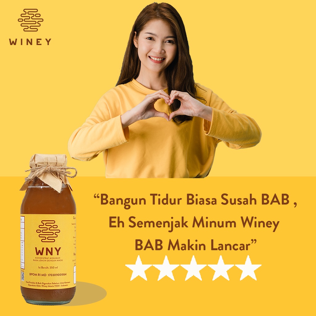 WNY | Untuk DIET SEHAT, PENURUN BERAT BADAN, DETOKS TUBUH, MENJAGA POLA MAKAN, BADAN IDEAL, PELANCAR BAB | Winey Healthy Drink | BPOM | HALAL | BERGARANSI