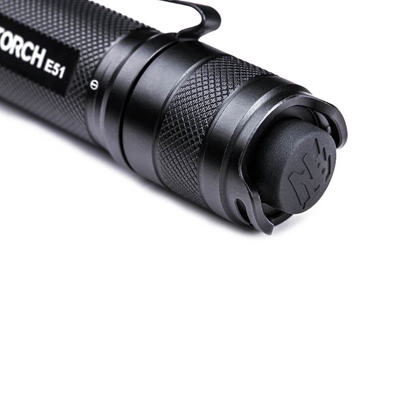 NexTorch Senter LED Flashlight Rechargeable OSRAM P9 1400 Lumens - E51 V2.0 - Black