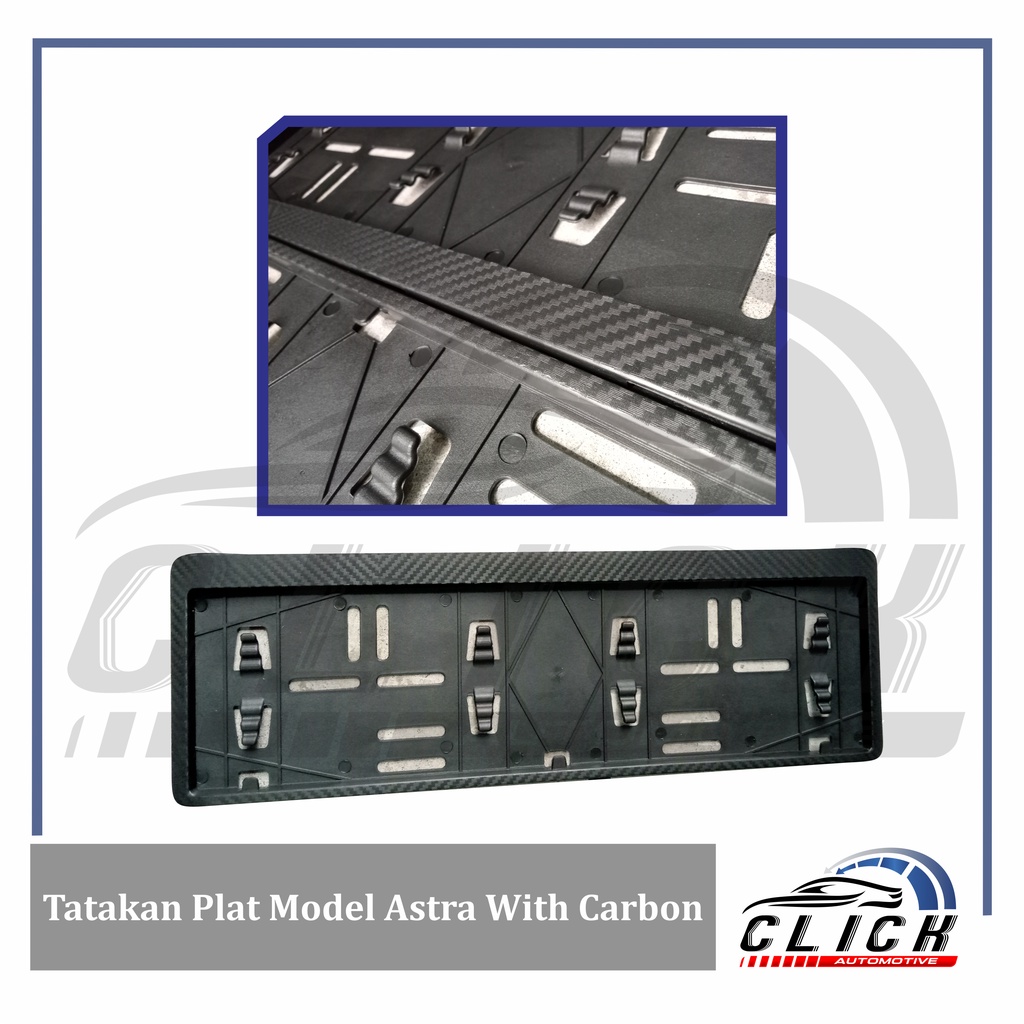 Tatakan Plat Mobil Model Astra / Dudukan Plat Standart Model Carbon