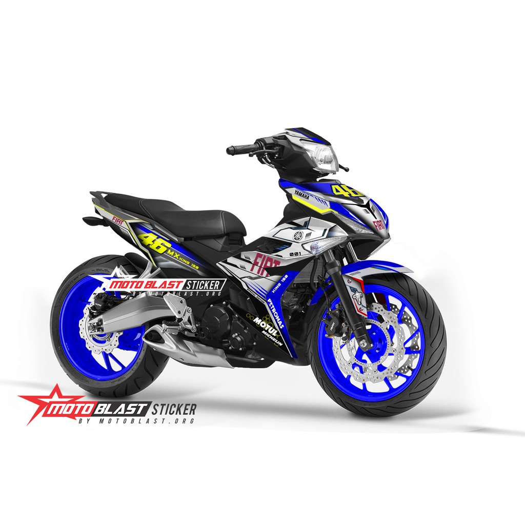 Decal stiker  striping motor  mx  king  150 fiat H2 techno 