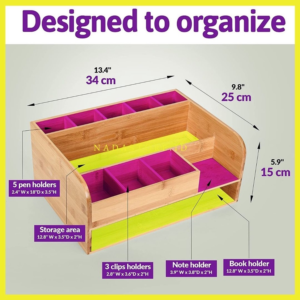 Desk Organizer with File Organizer for Office Supplies Storage &amp; Desk Accessories Code DO-01