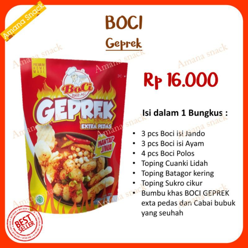 Boci Geprek Extra Pedas Baso Aci Geprek Baso Aci New Varian Mantap Jiwal Shopee Indonesia