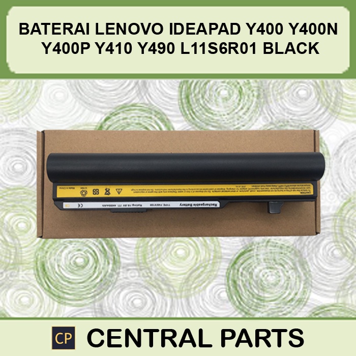 Baterai Lenovo IdeaPad Y410 Y400 Y400N Y400P Y490 L11S6R01 BLACK