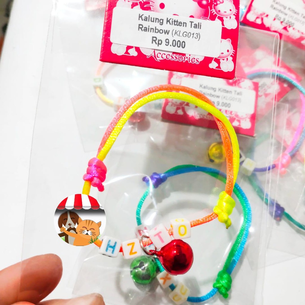 Kalung Kucing Lonceng Kalung Kucing Rainbow Kalung Anak Kucing Kitten