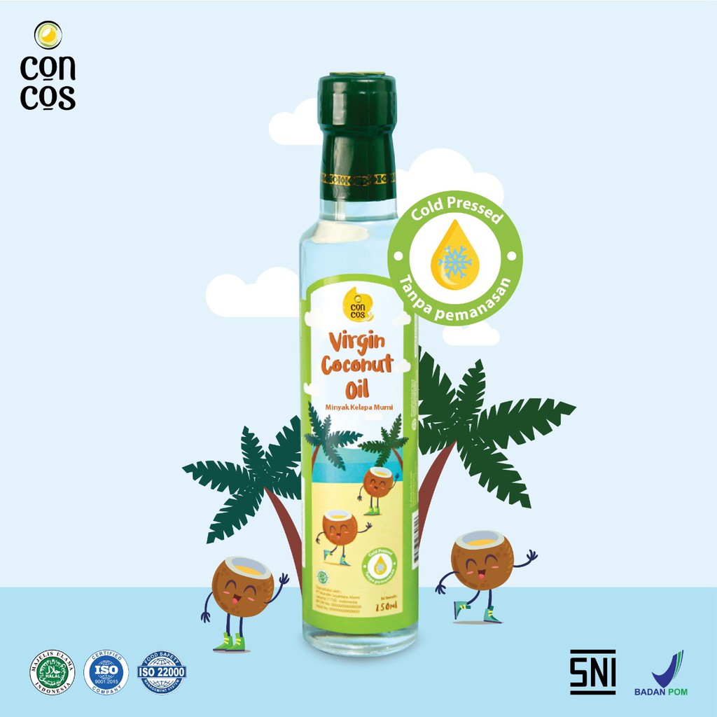 ConCos Virgin Coconut Oil Untuk Bayi Minyak Kelapa Mpasi Minyak Mpasi Bayi  250mL