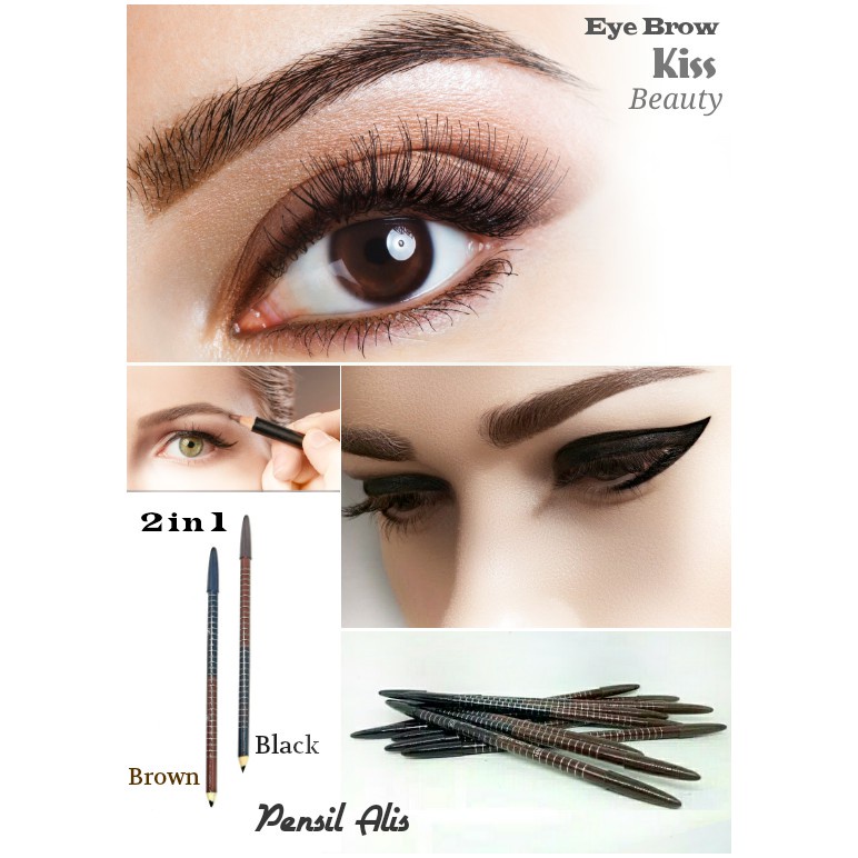 Pensil alis wanita model wanita korea/simple Drawing Eyebrow Pencil - Pensil Alis Natural Dan Waterproof