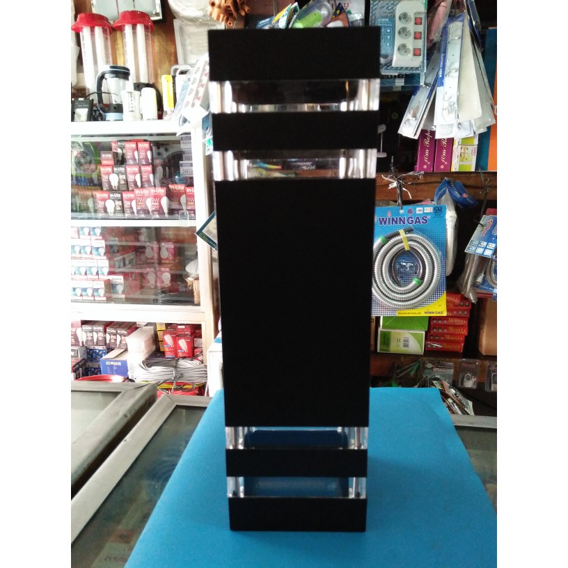 Lampu Hias Dinding Dekorasi Teras Minimalis 2 arah 2garis Kotak.