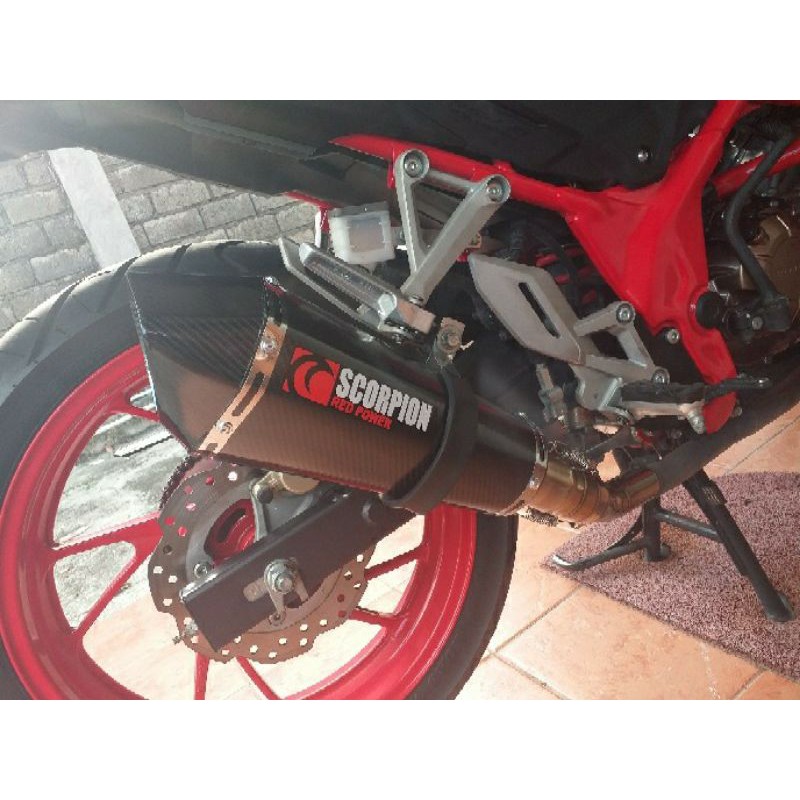 knalpot racing all new cbr 150r cbr 150r new cb150r slip on knalpot Scorpion karbon