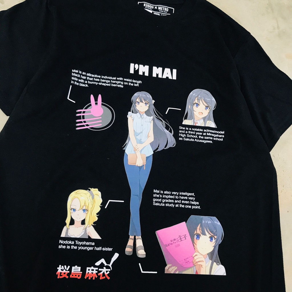 Tshirt I'm Sakurajima Mai Anime Manga Bunny Senpai Seishun Buta Yarou Premium Unisex