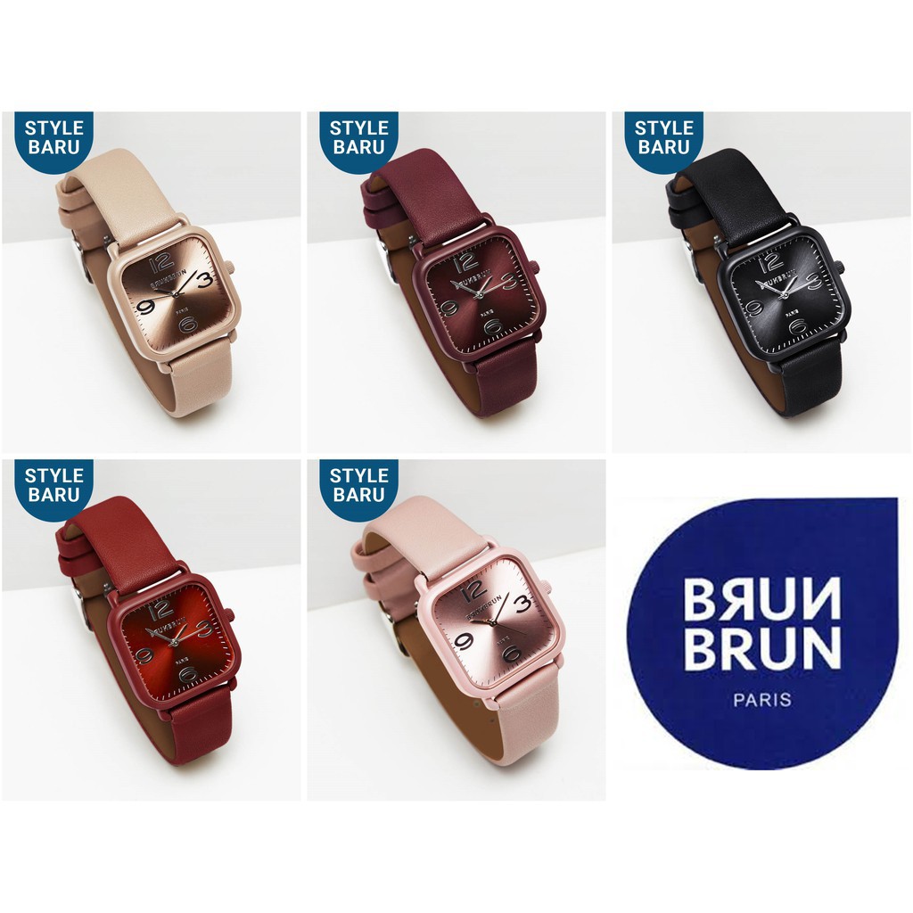 Jam Wanita Kulit Asli Nathan Original Branded by Brunbrun Paris