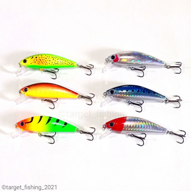 Minnow Agile BESAR 7cm 10,5gr Long Cast Sinking - Umpan Casting Muara, Tambak, Laut