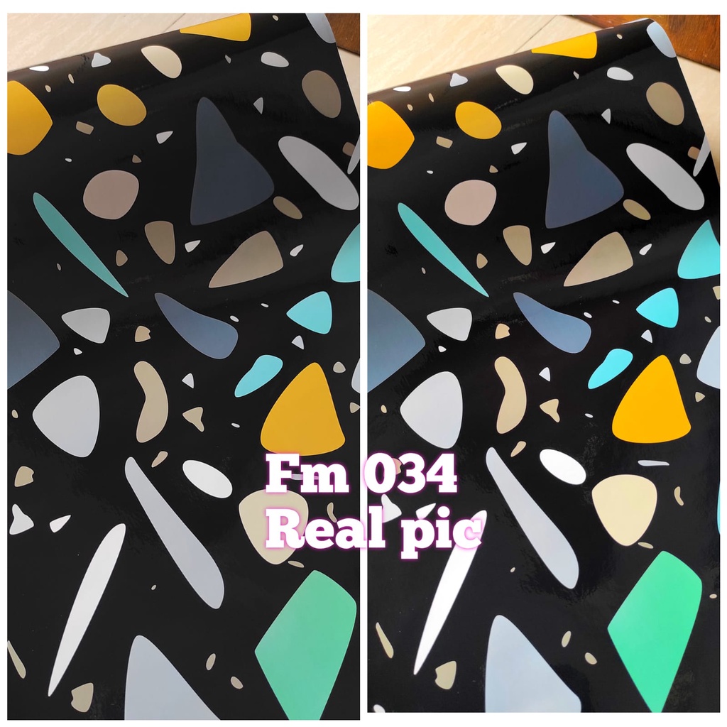 WALLPAPER WALPAPER WALLPEPER MOTIF MARMER MOZAIK ALUMIUM FOIL ANTI MINYAK ANTI PANAS STIKER STICKER SETIKER DINDING MOTIF MARBEL MARMER GRANIT GLOSSY DEKORASI RUMAH TEMPELAN TEMBOK KAMAR MANDI KERAMIK KRAMIK DAPUR MEJA KOMPOR LEMARI KITCHEN SET MURAH 3D-FM 034