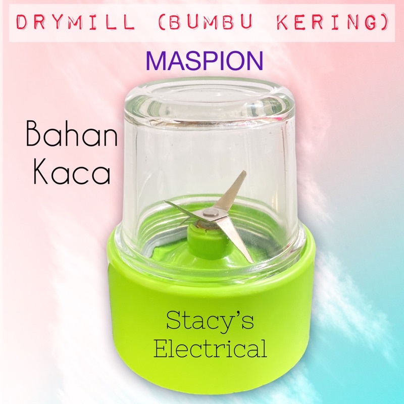 GELAS BLENDER BUMBU KERING MASPION MT 1206 1207 1215 BAHAN KACA (DRYMILL MASPION BAHAN KACA)
