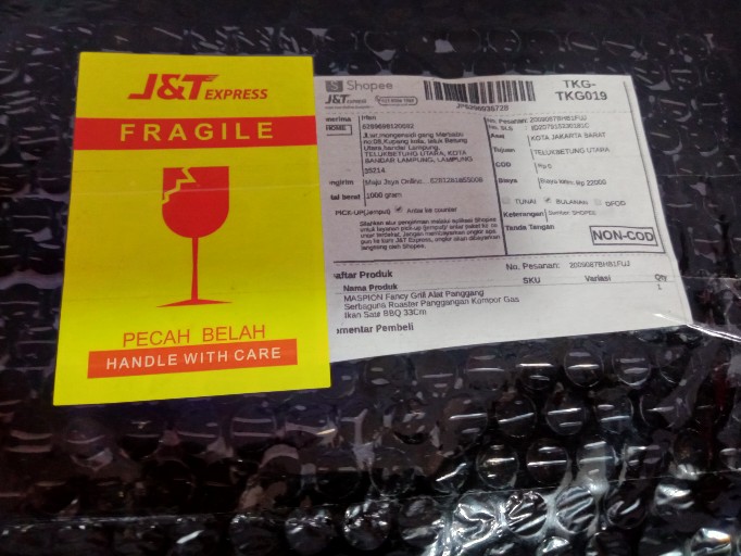 Maspion Fancy Grill Alat Panggang Serbaguna Roaster Panggangan Kompor Gas Ikan Sate Bbq Griller 33cm