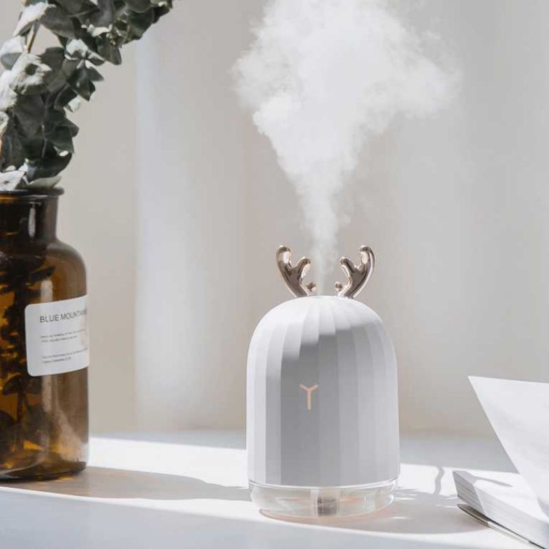 Humidifier Diffuser Aromaterapi Essential Oil Aromatherapy Disfuser Ultrasonic Pelembab Udara-Rusa