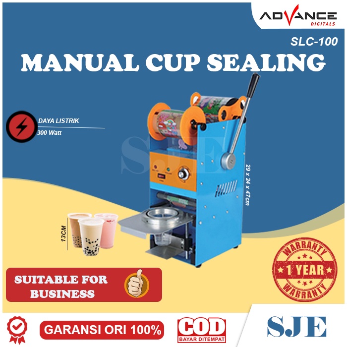 Advance Manual Cup Sealer Mesin Press Gelas