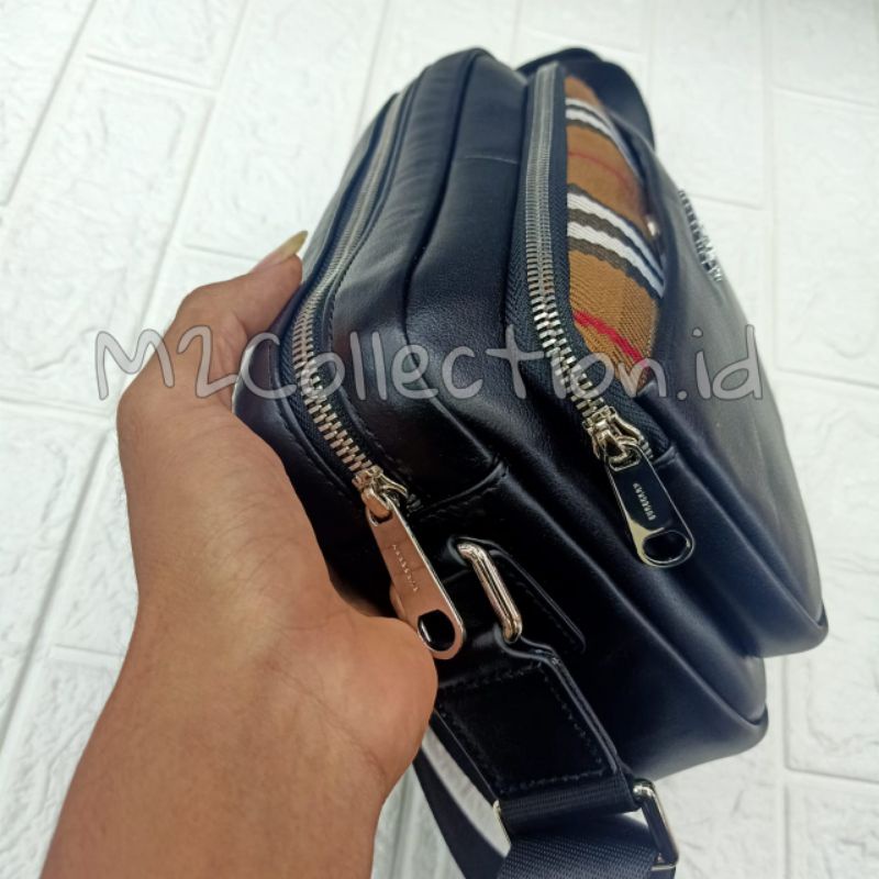 Tas BURBERRY Logo Icon Tas selempang Leather Mirror Quality