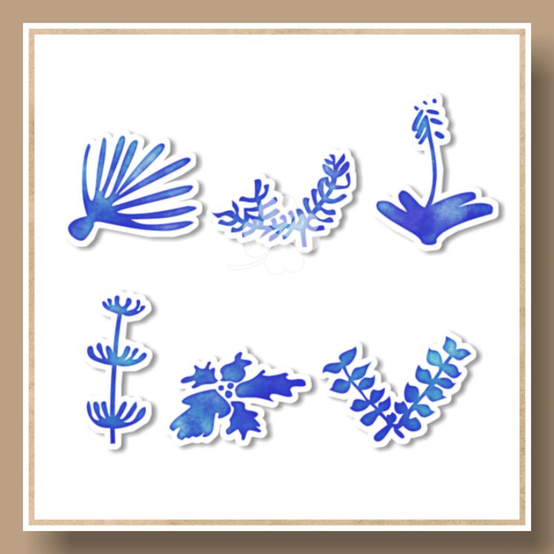 

jiastore__ Sticker Aesthetic Blue / Sticker Tumblr / Sticker HP Laptop Journaling