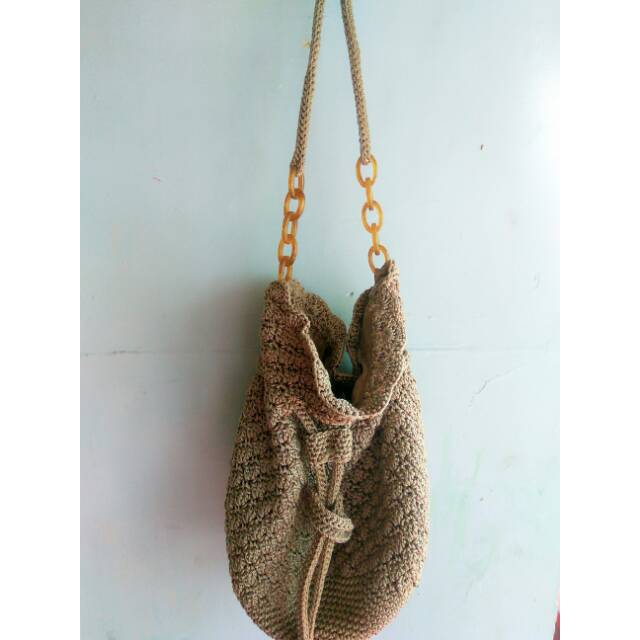 Preloved tas rajut selempang The Sak