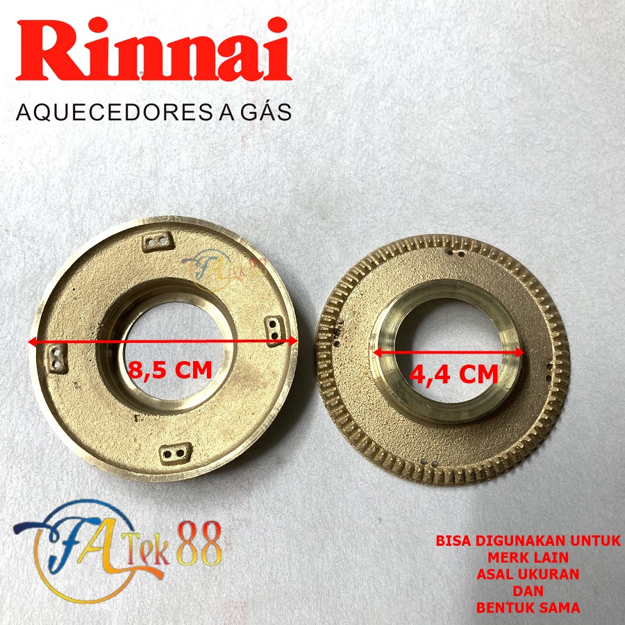 BURNER RB TIPIS | BURNER RINNAI BESAR RB BARNER RINNAI BESAR  KUNINGAN KOMPOR RINNAI BESAR TIPIS RIN