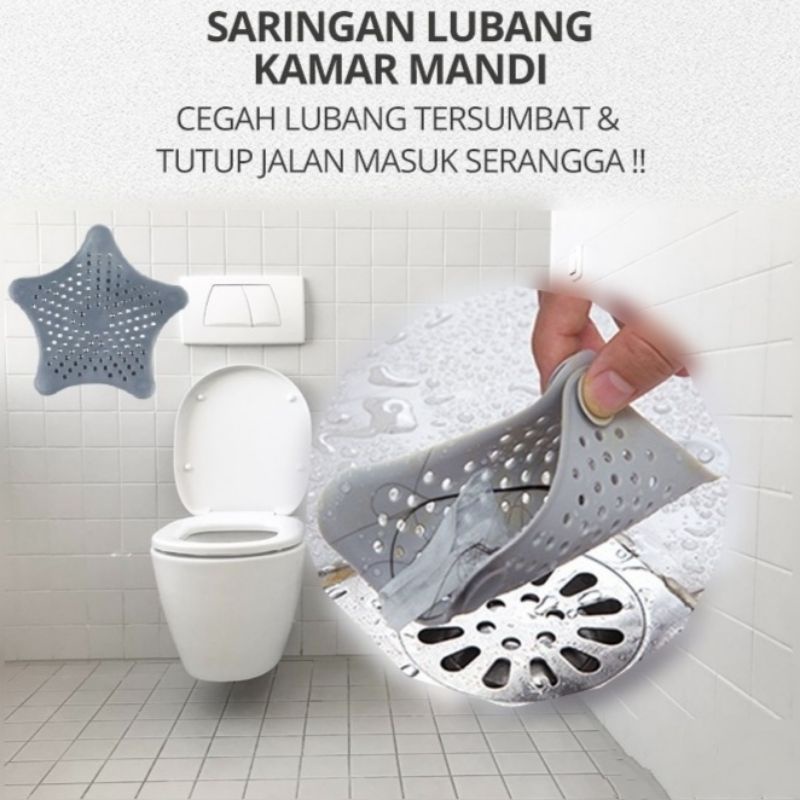 Saringan Penutup Saluran Air Silikon/ Alat Penutup Saringan Wastafel Dapur Kamar Mandi