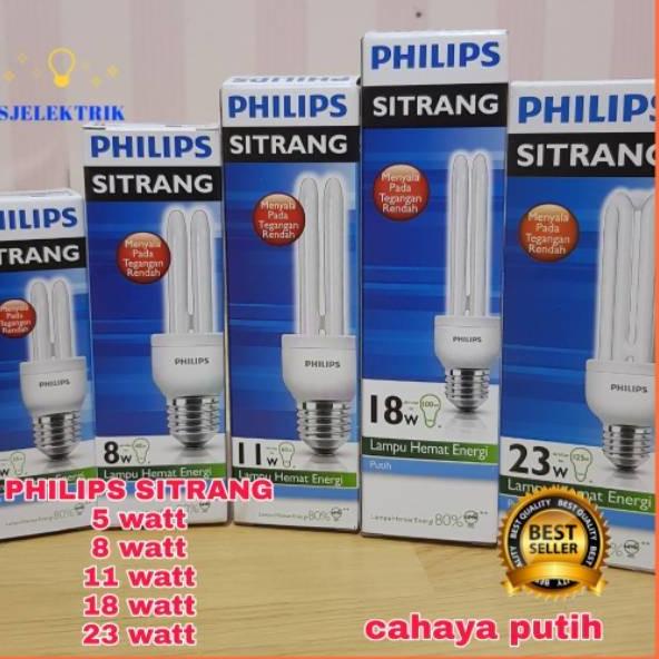 Paling popular Lampu Led Philips Sitrang 5 Watt - 8 Watt - 11 Watt 17 W 23 Watt Philip Sitrang ➞↑ ➘