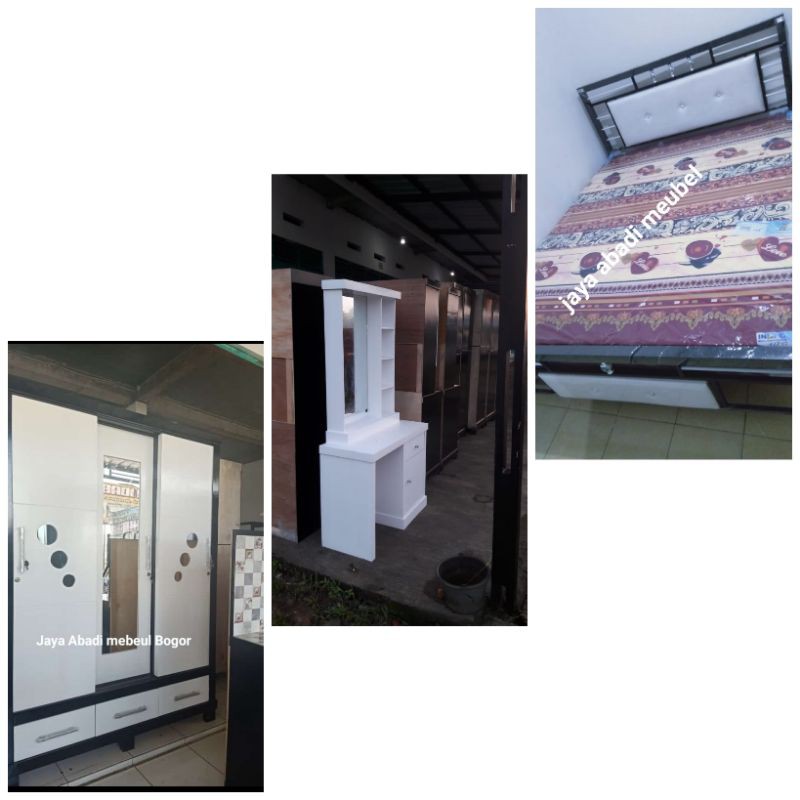 paket hantaran tempat tidur, lemari 3pintu,meja rias multiplek