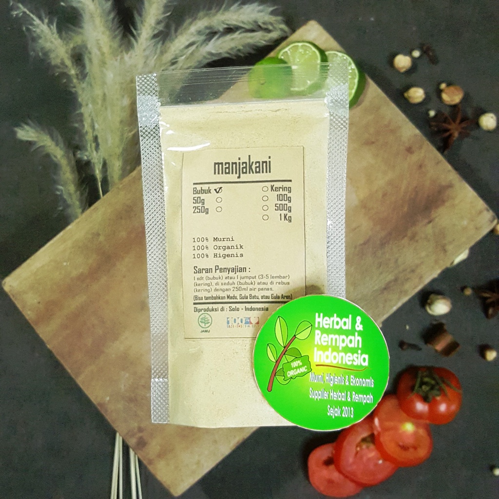 

Manjakani Bubuk - 100 GR / REMPAH / JSR / 100% MURNI