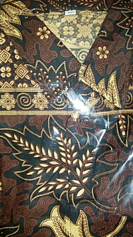 Atasan Batik Pria Lengan Panjang Kenongo Hem Padi Pekalongan M L Xl