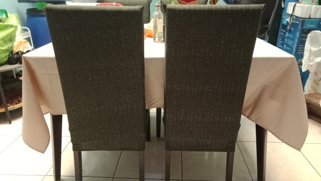 ✅betah Makan✅ Cover Kursi Makan Sarung Kursi Elastis Motif