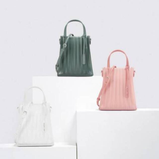 Tas jelly / cnk jelly / cnk translucent tote bag / charles n keith translucent tote bag