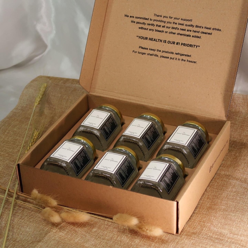 

Minuman Konsentrat Sarang Burung Walet Pure 1 Box of 6 - 100 ml