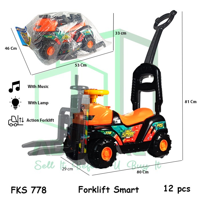 MURAH MPS 770 MGC 750 FORKLIFT 777 FKS778  Excavator Eskavator Eskafator Beco Beko Keruk Bisa Di Naiki Naikin Mobil Mobilan Ride On Car Tolo Car Dorong Duduk Mainan Anak Laki Laki Besar Murah BIGBROTHER