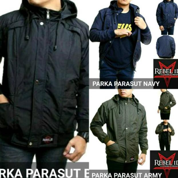 JAKET PARKA PRIA HARRINGTON / JAKET TASLAN ANTI AIR /PARKA COWOK PRIA MURAH