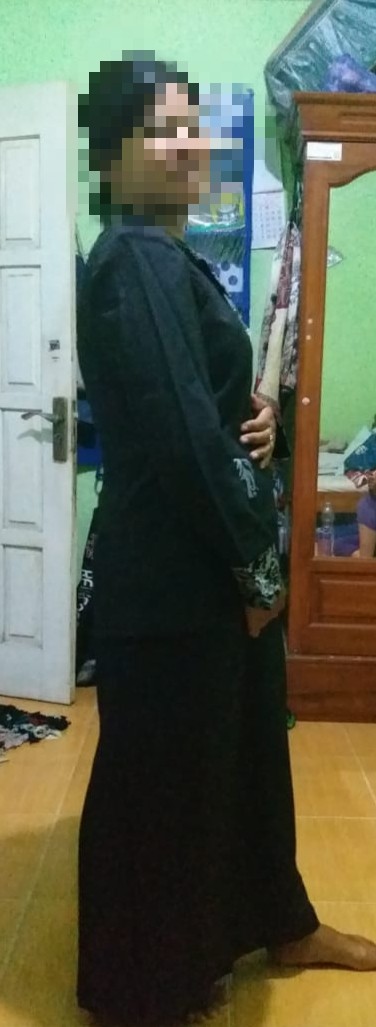 Set Blazer Baju Kerja Wanita Batik  Abu Abu Tua Guru,bank,hotel,sekretaris,kasir,klinik Kantor