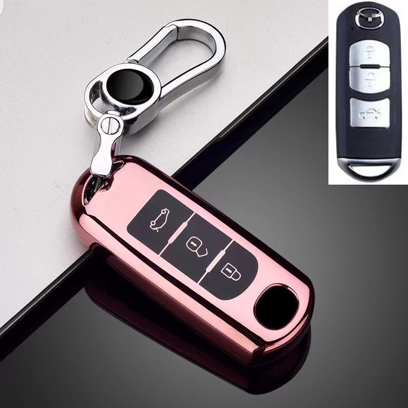 Casing Kunci Mobil Mazda 2 3 6 Axela Atenza CX-5 CX5 CX-7 CX-9 Smart 2 / 3 Tombol Keyless