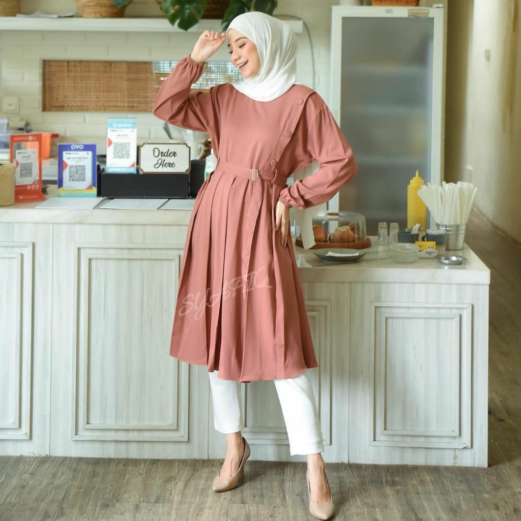 TUNIK ARUMI/TUNIK BAHAN KATUN SHAKILLA/TUNIK WANITA