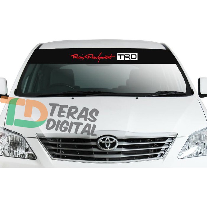Sticker Windshield Kaca Depan Mobil TRD Sportivo