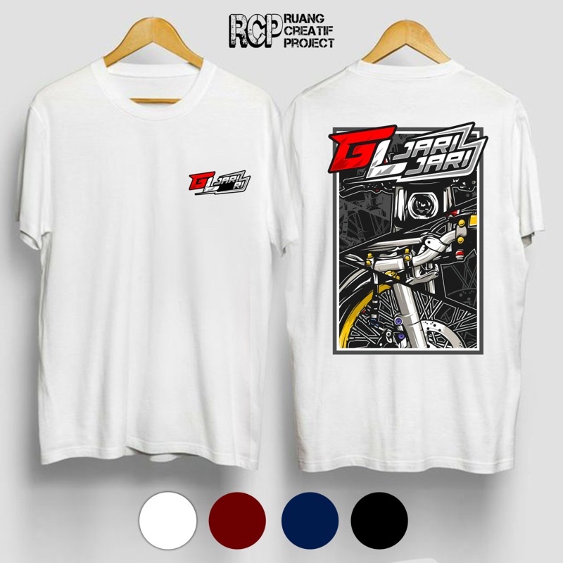 Kaos Sablon / Sablon kaos Motor GL / kaos cutton combed