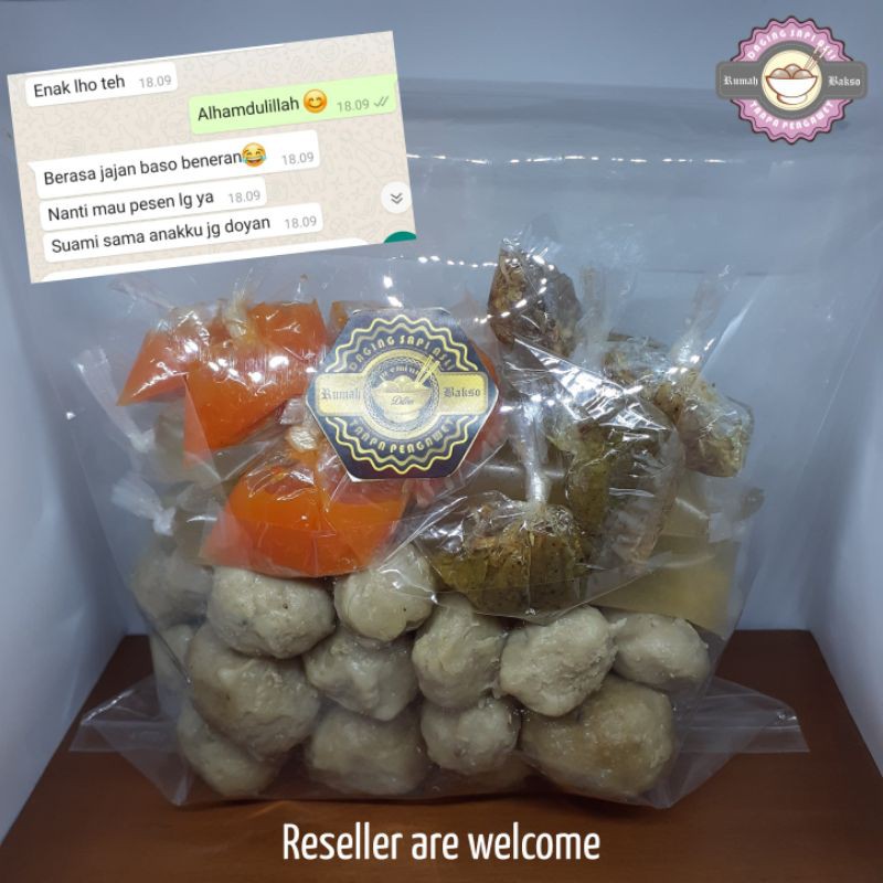 

Baso sapi halus homemade tanpa pengawet lengkap praktis paket ramerame